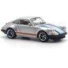 Singer 964 Silver Metallic with Blue and Red Stripes 1/64 Diecast Model Car by Pop Race - 4 of 4