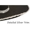 Dress Up America Mariachi Sombrero - Black and Silver Mariachi Hat - image 2 of 3