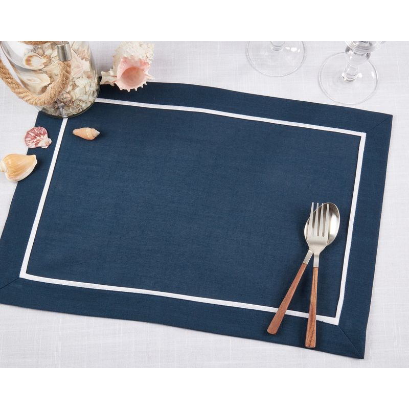 Saro Lifestyle Classic Border Placemats (Set of 4), 4 of 5