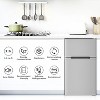 3.2 Cu.Ft. Compact Mini Fridge with Freezer, 2-Door Design, Adjustable Shelves for Dorm, Apartment, Office, and Basement - 4 of 4