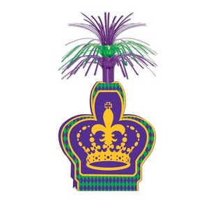 Beistle Mardi Gras Centerpiece, 15", (2/Pkg) Multicolored - 1 of 1