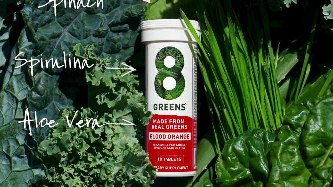 8Greens Single Tube Effervescent - Melon - 10ct, 2 of 11, play video