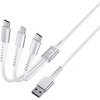 Nautica 3 In 1 Charging Cable  Premium Braided Design, Fast Charging & Data Transfer CB640 (12W) - 3 of 3