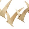 14"x29" Metal Bird Minimalistic Flying Wall Decor Gold - Olivia & May: Iron Sculpture, Indoor Artwork - 4 of 4