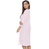 Just Love Womens Long Sleeve Cotton Nightgown - V-Neck PJ Sleepwear with Lace Trim - 2 of 3
