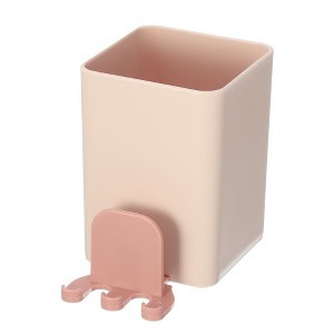 Unique Bargains Wall Mounted Bathroom Toothbrush Holder 2.45"x3.39" 1 Pc - 1 of 4