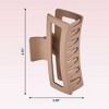 scunci Large Open Rectangle Claw Clip - Matte Blush - Thick Hair - 2 of 4