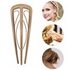 Unique Bargains U-shaped Hair Pin 4.33"x1.57" 1 Pcs - 3 of 4