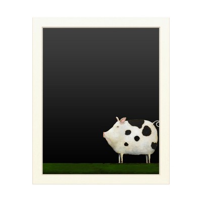 Functional Chalkboard with Printed Artwork - Daniel Patrick Kessler 'Le Pig 1' Chalk Board Wall Sign
