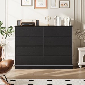 8 Drawer Dressers for Bedroom, Chest of Drawers with Deep Drawers, Large Double Dresser for Closet with Wide Top, Horizontal Wooden Dresser - 1 of 4