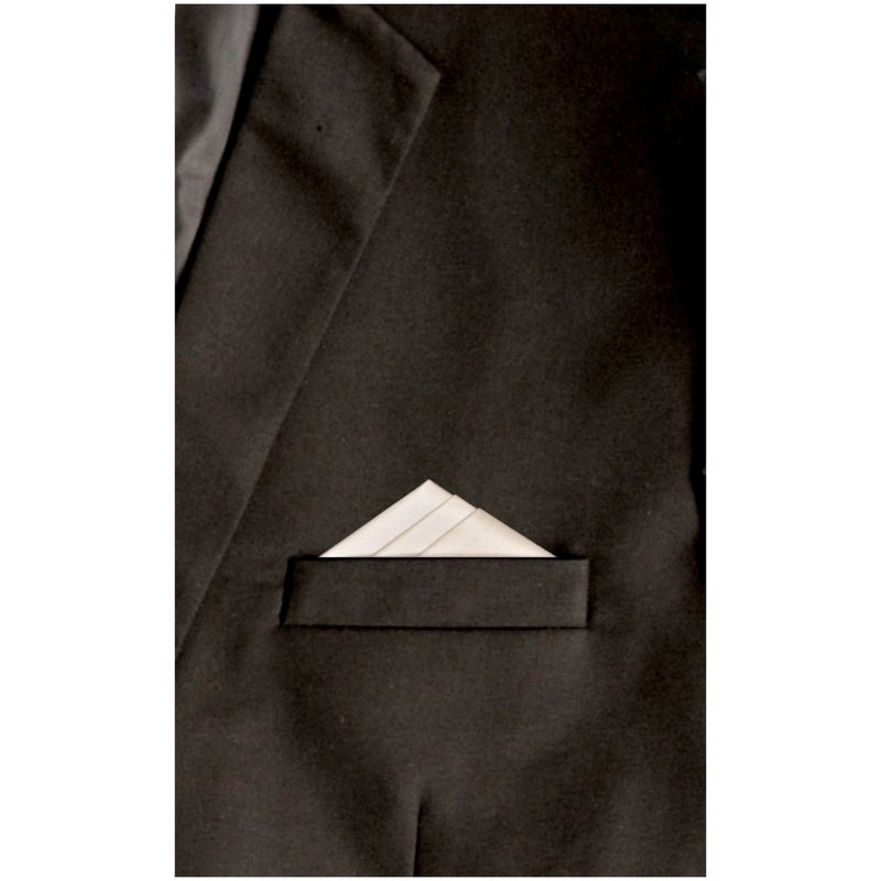 TheDapperTie - Men's Trifecta Triangle Pre Folded Pocket Square, 3 of 5