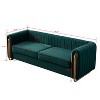 NicBex Couches for Living Room 84.25inch Cloud Couch Contemporary Velvet Upholstered 2 Seater Sofa Couch with Polished Gold Stainless Steel Legs - 4 of 4