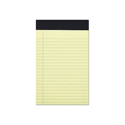 MyOfficeInnovations Notepads 5" x 8" Narrow Canary 100 Sh./Pad 6 Pads/PK (35715-CC) 398212