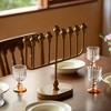 Vintiquewise Wall Mount 9-Branch Hanukkah Menorah, Mid-Century Elegant Illuminated Display, Decorative Judaica Accent - 4 of 4