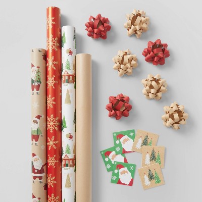 Gift Wrap Pack Kraft Assortment - Wondershop™