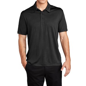 Mafoose Men's Short Sleeve Casual Embossed PosiCharge Tough Smooth Polo T-shirt - 1 of 4