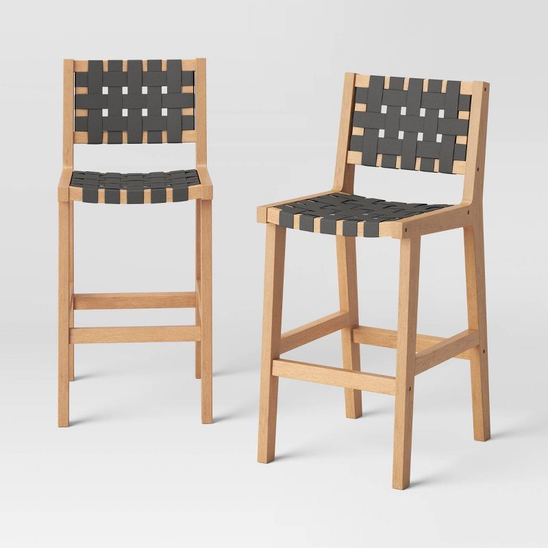 Colton 2pk Bar Height Strapping Dining Chairs - Threshold&#8482; designed with Studio McGee, 1 of 7