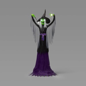 8' Halloween Towering Witch Decorative Prop - Hyde and EEK! Boutique™ - 1 of 3