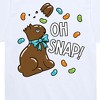 Boys' - Instant Message - Oh Snap Chocolate Bunny Short Sleeve Graphic T-Shirt - 2 of 4