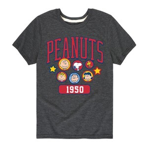 Boys' - Peanuts - Peanuts Crew Athletic Short Sleeve Graphic T-Shirt - 1 of 4