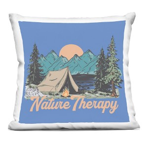 Stupell Industries Vintage Nature Therapy Camp Indoor Decorative Throw Pillow, 18 x 18 - 1 of 3