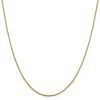 Black Bow Jewelry 1.3mm 14k Yellow Gold Diamond Cut Fancy Singapore Chain Necklace - 3 of 4