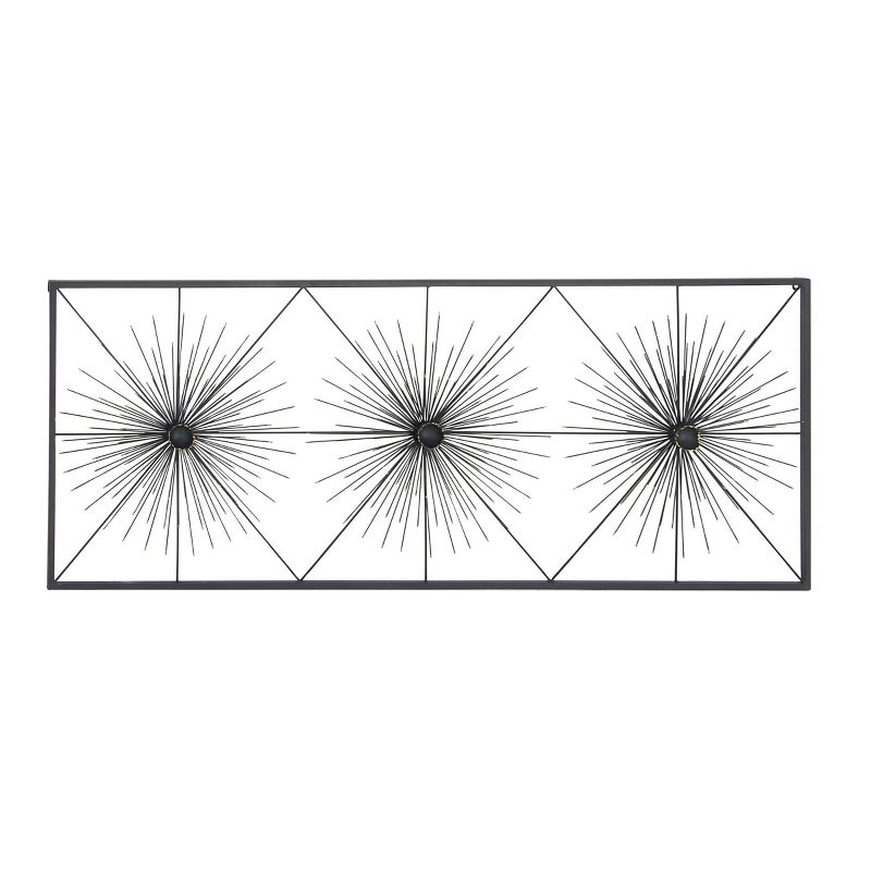 Metal Starburst Sea Urchin Wall Decor with Black Frame - Olivia & May, 1 of 18