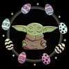 Boy's Star Wars The Mandalorian Grogu Easter Egging Around T-Shirt - image 2 of 4