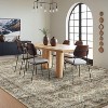 Washable Runner Rug Non Slip Floor Carpet, Low Pile Distressed Kitchen Rug, Non-Shedding Faux Wool Soft Rug, Vintage Printed Rug - 2 of 4