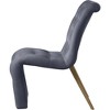 Meridian Furniture,Curve Velvet Dining Chair, Set of 2 - 3 of 4