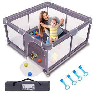 Li'l Pengyu Large Baby Playpen with Mat - 1 of 4