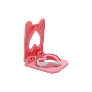 Unique Bargains Cookie Mould Cutter New Heart Press Cookie Cutter Hand Washable Stainless Steel Plastic 4.9"x6.3"1.7" 1Pcs - 1 of 4