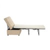 49.6" Convertible Ottoman Sleeper Sofa Bed with Memory Mattress - Space-Saving Tufted Design for Small Living Rooms - 4 of 4