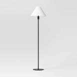 Stick Floor Lamp with Tapered Shade Black - Threshold™