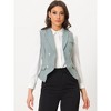 INSPIRE CHIC Women's Lapel Collar Dressy Versatile Racerback Waistcoat Suit Vest - 3 of 4