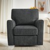 KTMBDW Sofa Accent Chair, 360° Swivel Chair with Side Pockets, Comfy Soft Chenille Arm Chairs Living Room, Bedroom, and Hotel - 2 of 4