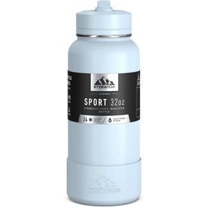 Hydrapeak Sport Stainless Steel Insulated Water Bottle With Spill Proof Straw Lid And Matching Rubber Sport Boot - 1 of 4
