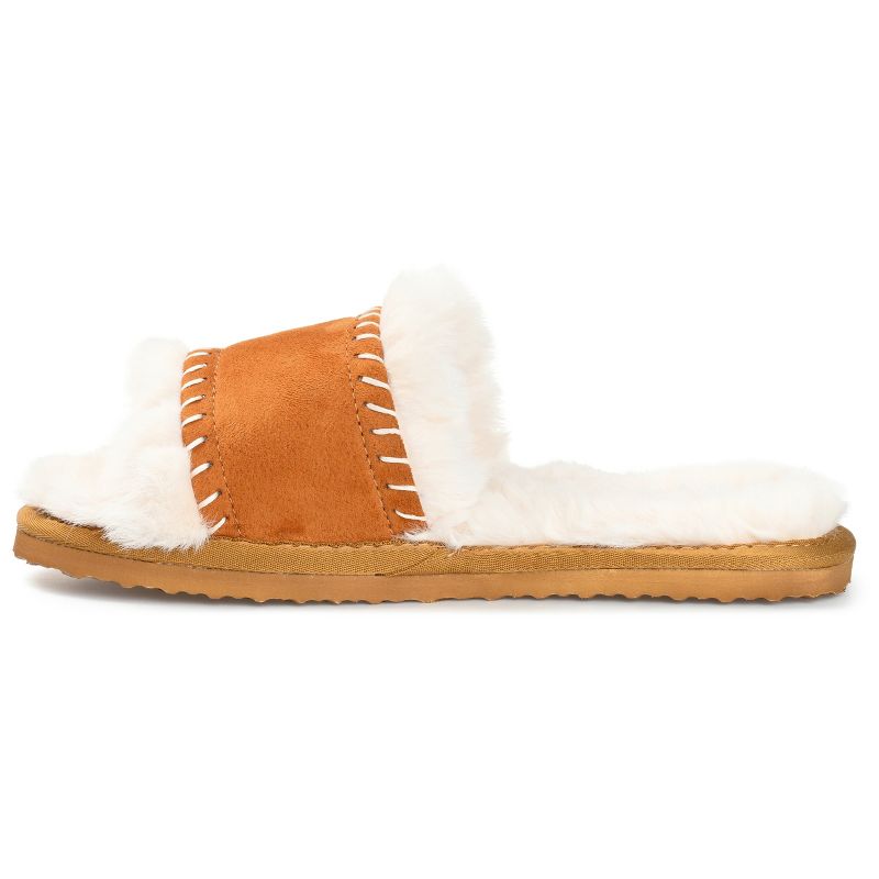 Journee Collection Womens Mardie Tru Comfort Foam Slip On Slide Open Toe Slippers, 3 of 11