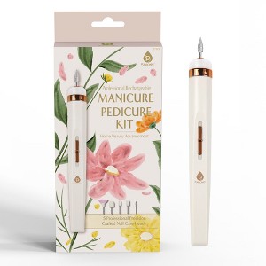 Professional Rechargeable Manicure & Pedicure Kit – High-Speed Nail Drill with LED Light & Precision Nail Care Heads - 1 of 3