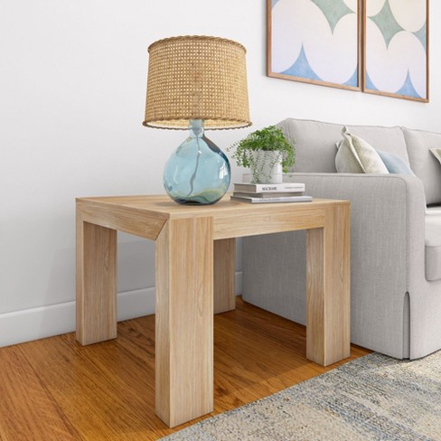Plank Beam Modern Square Corner Table 32
