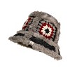 Crochet Sun Hat With Fur Piping_Nirvanna Designs - 3 of 4