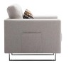 NicBex Linen Accent Chair,Upholstered Living Room Chairs with Tufted Cushions and Metal Legs,Modern Armchair,Accent Chairs for Living Room - 4 of 4