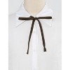 Allegra K Women's Self-tied Adjustable Solid Color Bow Tie - 2 of 4