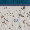 Embroidered Window Valance Blue 50x18" - 4 of 4