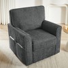 OUTSUPPLY 360° Swivel Chair, Accent Armchair, Swivel Sofa Chair with Side Pockets for Living Room, Bedroom, Office and Hotel - 4 of 4