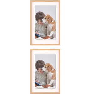 REGALWOVEN Wedding Home Decor Art Modern Picture Frames for Wall Hanging or Tabletop Display 2 Pcs - 1 of 4