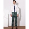 Lars Amadeus Men's Plaid Regular Fit Formal Business Dress Pants - 3 of 4