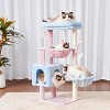 Heybly Cat Tree, 39.4 Inches Tower Condo with Scratching Post - 2 of 3