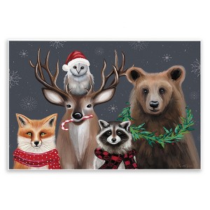 Stupell Industries Winter Woodland Animals, 13'' x 19'' - 1 of 4