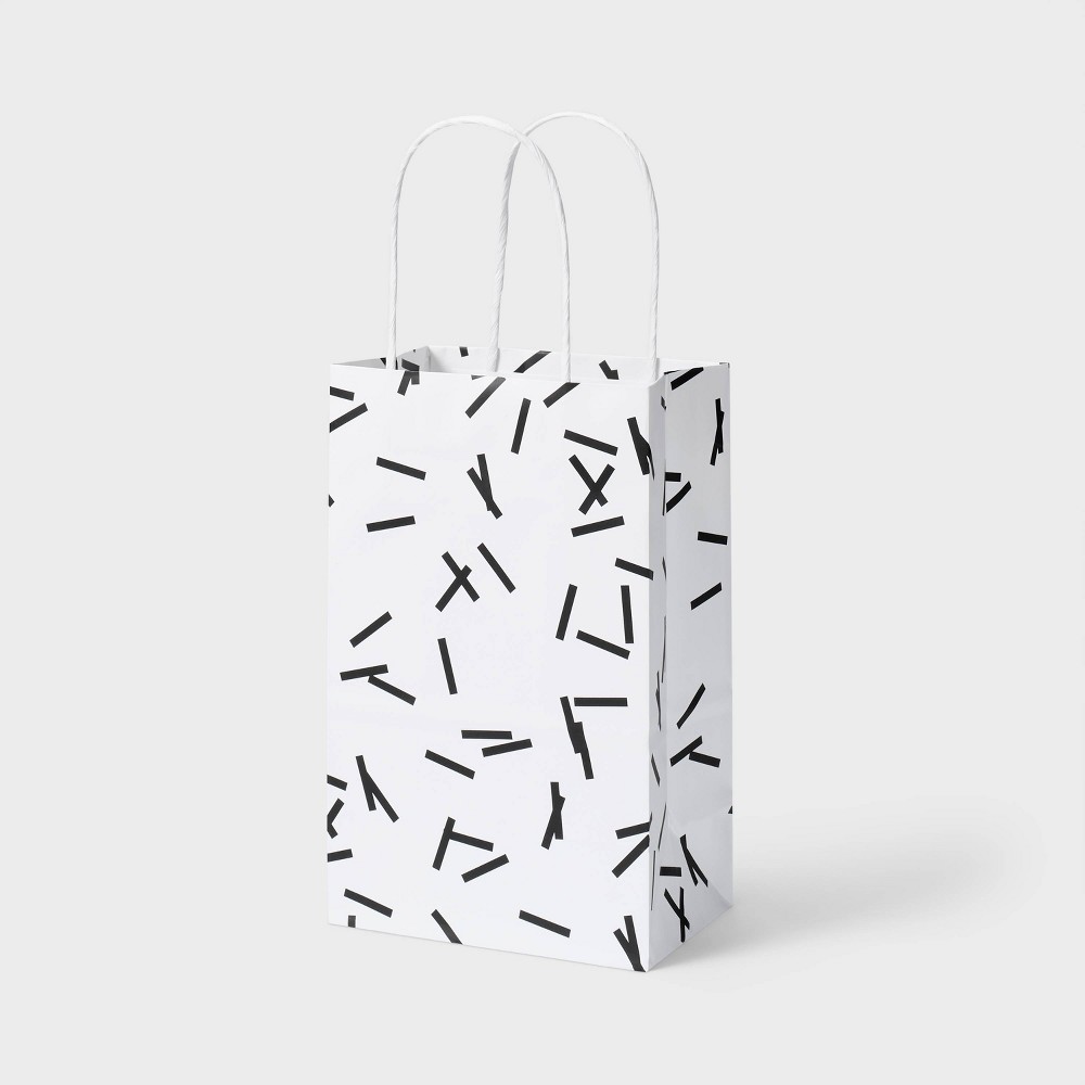 Photos - Other Souvenirs Black Confetti White Small Gift Bag - Spritz™